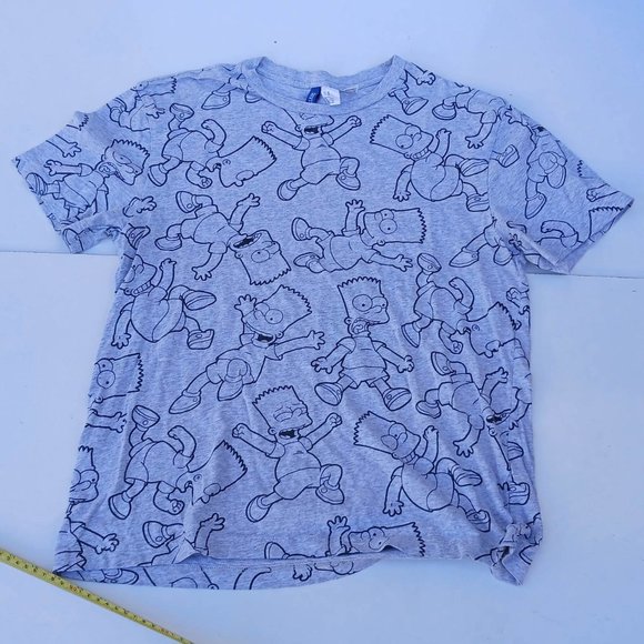 H&M Divided Size M Gray Simpson Shirt - Picture 1 of 10